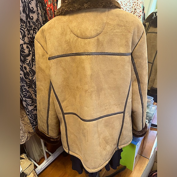 Rugged Yellowstone Barn Farm Homestead Faux Suede Fleece Heavy Warm Lake Coat 2X - Picture 2 of 12